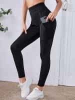  Plain Casual Cropped Women Bottoms 313