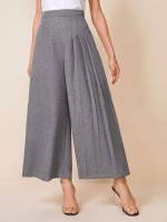  Long Pleated Women Pants 4352