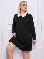  Long Plain Long Sleeve Plus Size Sweatshirts 2294