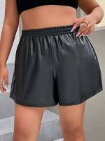  Casual Regular Fit Plus Size Shorts 6042