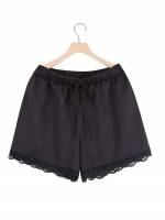  Black Plus Size Shorts 8702