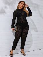  Sexy Long Long Sleeve Plus Size Jumpsuits  Bodysuits 724