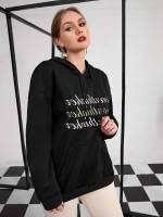  Casual Hooded Regular Fit Plus Size Sweatshirts 867