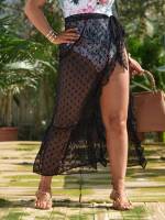  Black  Plus Size Beachwear 2651