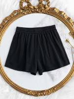 Black  Plus Size Bottoms 5366