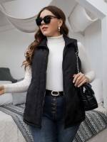  Casual Zipper Plus Size Outerwears 438