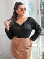 Elegant Sweetheart Regular Plus Size T-shirts 316