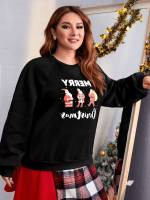  Casual Round Neck Plus Size Sweatshirts 835