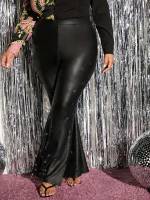  Regular Fit Glamorous Zipper Plus Size Bottoms 5338