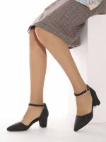  Black Plain Women Pumps 1169