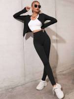  Long Sleeve Plain Women Activewear 7505