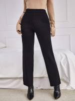 Plain Long Regular Fit Women Sweater Pants 9030