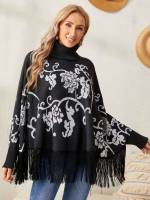  High Neck Fringe Women Clothing 6065