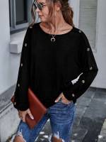  Regular Black Casual Women Tops, Blouses  Tee 8070