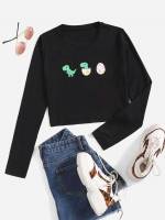  Slim Fit Casual Long Sleeve Women Tops, Blouses  Tee 8312