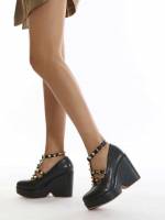 Spiked  Punk Women Shoes 8083