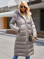  Midi Button Front Women Winter Coats 1459