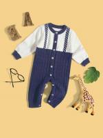  Casual Colorblock Long Baby  Mom 3131