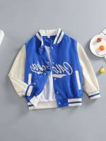 Regular Fit Regular Blue and White Pocket Boys Jackets 5754