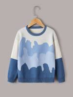  Round Neck Long Sleeve Regular Fit Boys Sweaters 4654