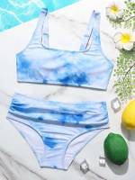  Square Neck Girls Beachwear 2404