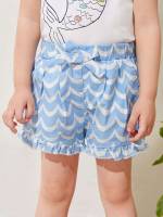 Blue and White Boho All Over Print Kids Clothing 1660