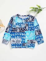 Regular Fit Regular Blue and White Toddler Boys Clothing 5623