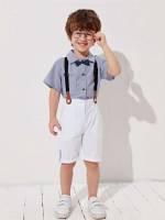  Short Sleeve Regular Fit Collar Toddler Boys Clothing 3638