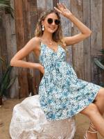  Ditsy Floral Short Boho Maternity Dresses 761