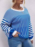  Casual Long Sleeve Plus Size Knitwear 119