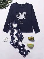 Cute Cartoon Blue and White Kids Underwear  Sleepwear 1687