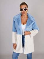 Glamorous Short Button Front Women Faux Fur Coats 2707