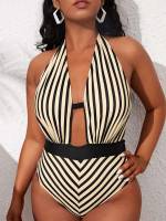   Striped Women Plus Clothing 2815