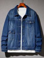 Long Sleeve Casual Regular Men Denim Jackets 4493