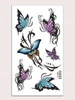  Animal Blue Temporary Tattoos 572