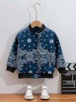 Casual Regular Long Sleeve Paisley Toddler Boys Clothing 3241