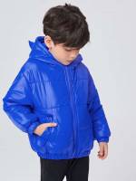  Regular Fit Plain Toddler Boy Winter Coats 1097