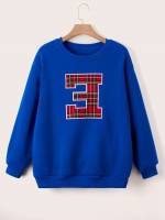  Blue Letter Plus Size Sweatshirts 998