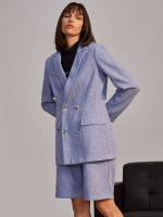  Blue Long Sleeve Women Suits 759