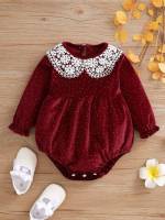  Brown Peter Pan Collar Baby Clothing 8325