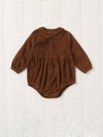 Long Sleeve Round Neck Baby Bodysuits 9638