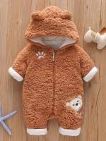 Hooded  Cartoon Baby Clothing 895