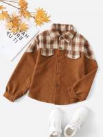 Regular Fit Regular Collar Brown Kids Clothing 6491