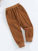  Pocket Brown Toddler Boys Bottoms 4909