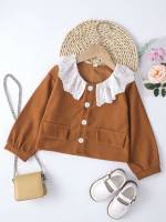 Brown Casual Long Sleeve Kids Clothing 9134