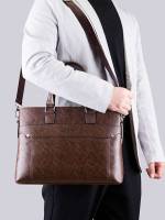  Letter Brown Men Bags 6119