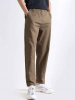 Long Brown Pocket Men Bottoms 505