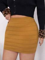   Mini Plus Size Sweater Skirts 8576