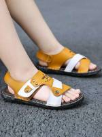  Cut Out Colorblock Kids Sandals 5644