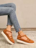  Brown Women Wedges  Flatform 3767